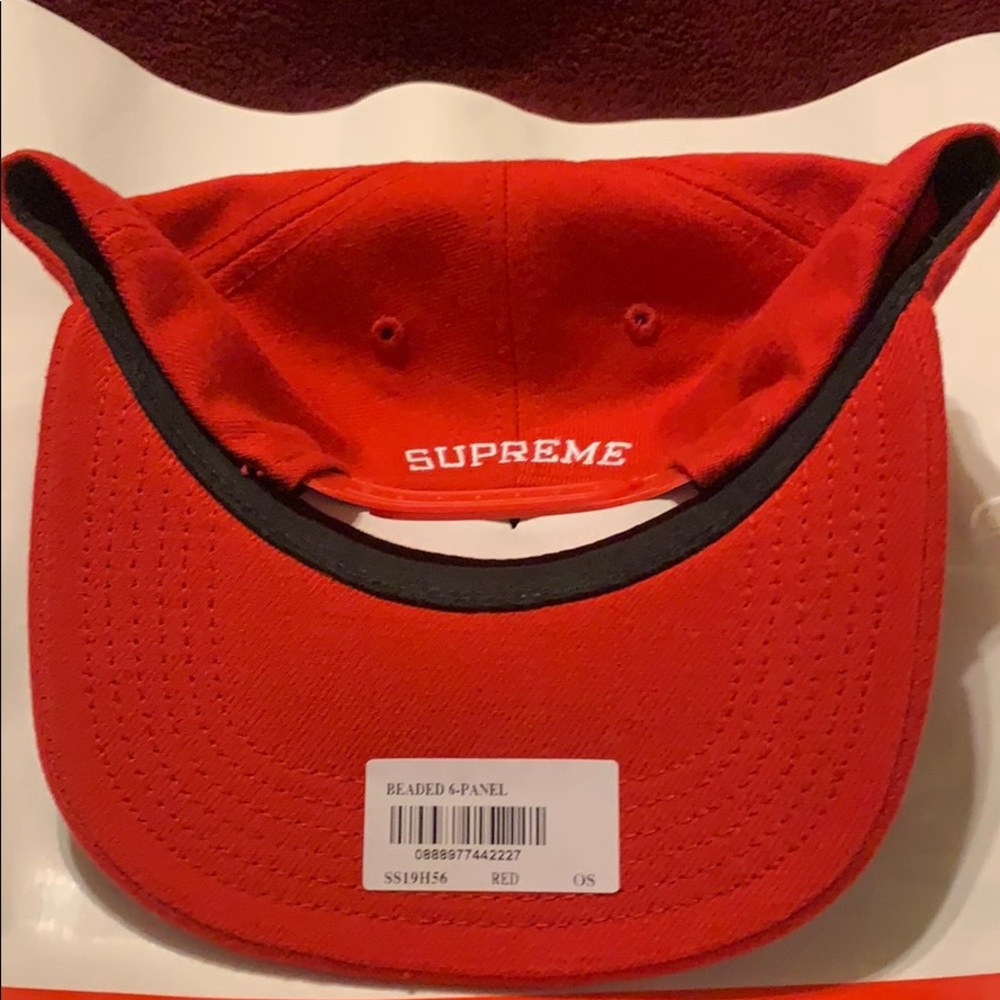 Supreme BEADED 6- PANEL CAP Brand new (DS) - Picture 4 of 4